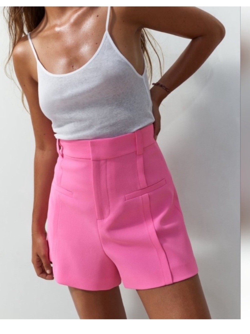 Zara High-Waist Tailored Shorts